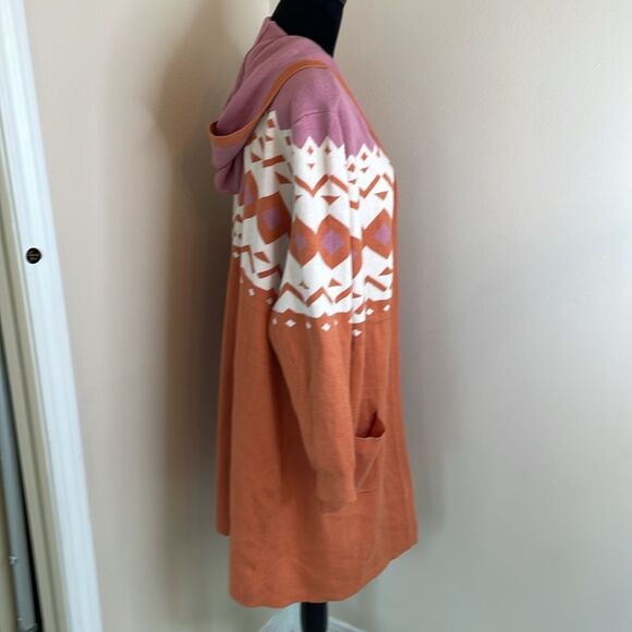 Torrid orange Aztec cardigan sweater - Picture 9 of 12